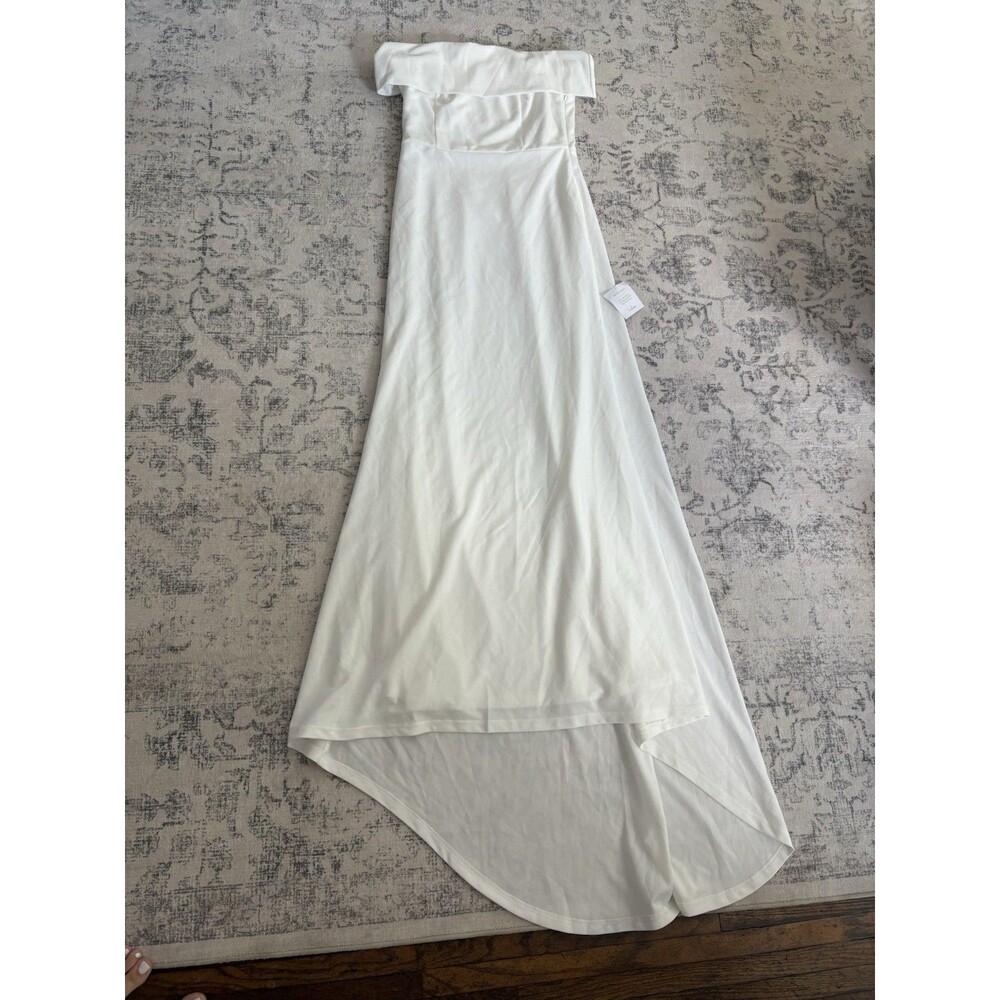 Lulus Exceptional Romance White Off-the-Shoulder Mermaid Maxi Dress Size XL NWT - Picture 3 of 10